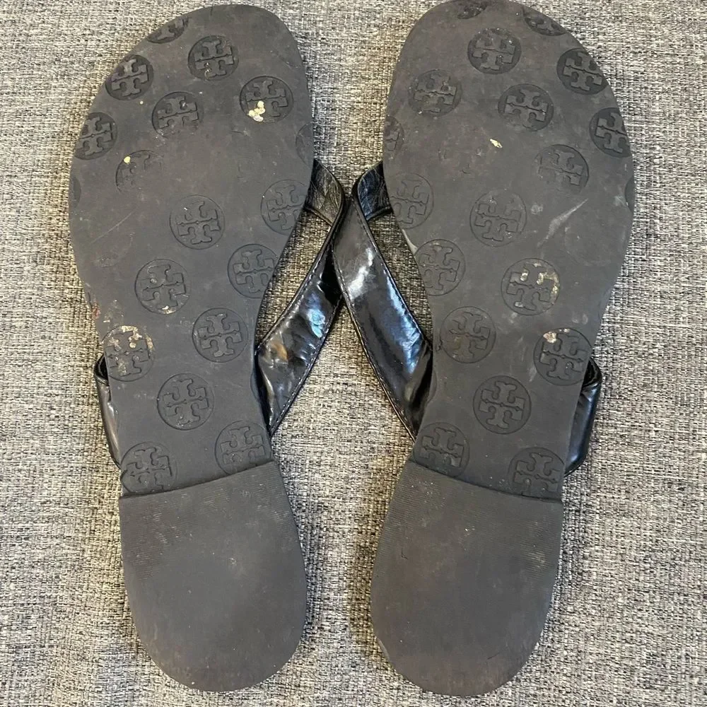 Tory Burch Thora Black Sandals Women Size 7